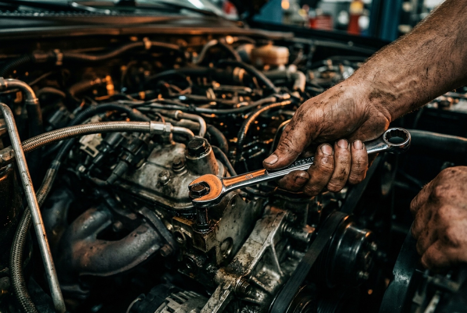 Mechanické práce v autoservisu